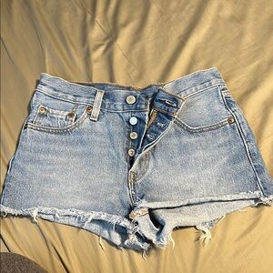 Levi Denim Blue Women's Shorts W25